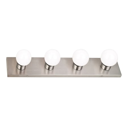 Design House 4-Light Satin Nickel Vanity Light 519298